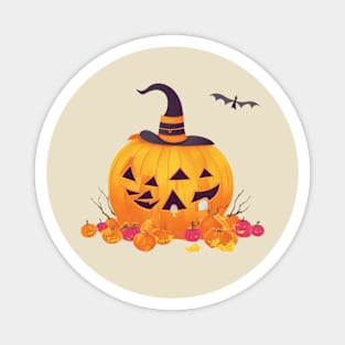 Funny Halloween pumpkin Magnet